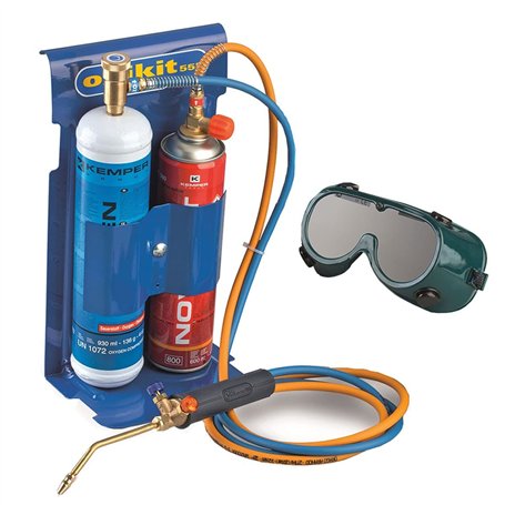KEMPER - Chalumeau BI GAZ professionnel Oxygène Butane/Propane Soudure Découpe métal