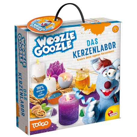 Lisciani WOOZLE GOOZLE Le laboratoire de bougies Kit de fabrication de bougies pour enfants à partir de 8 ans Créez vos propres