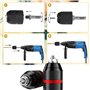 Adaptateur Sds Plus Mandrin autoserrant à fermeture rapide 2-13 mm Mandrin Professionnel Robuste 1/2-20UNF Perceuse Sans Clé de 