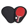 Housse de Raquette de Ping-Pong Lisse, Fait de Tissu Oxford + éponge pour Ranger Les Raquettes et Balles de Tennis de Table（Noir