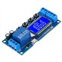 Module de relais de temporisation 5 V 12 V 24 V plage de synchronisation 0.01s-9999min avec écran LCD, prise en charge de l'alim