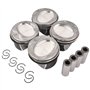 Flynsu 4x Piston de moteur 03C107065CK 03C107065BF Remplacement pour Sk0da V W 1.4 TS1 CAVA CAVB BLG BMY MG avec segments de pis