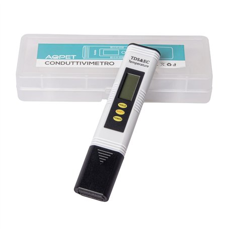 AQPET Compteur numérique TDS Conductivimètre pour Aquarium Piscines