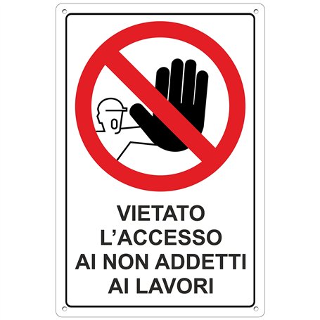 Panneau Signalisation Visité L'accessoire aux personnes non autorisées - Épaisseur en Aluminium Dibond 3 mm pour Utilisation Ext