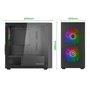 Nuwo Blitz R27 Noir Boîtier Micro-ATX pour PC Desktop Office Gaming Mini Tour 0,50 mm SPCC, 3 Ventilateurs FRGB (éclairage Arc-e