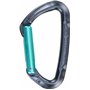 Climbing Technology Lime Set NY Pro 17 cm D Forme Aluminium Anthracite / Bleu électrique 2 unité Carabiner Escalade Sportive