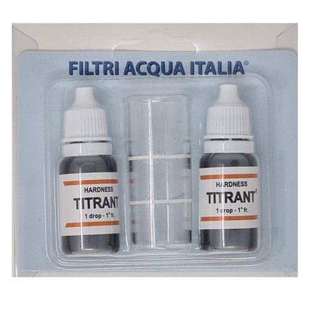Titrant Kit d'analyse de dureté de l'eau (Grades Français) pour mesurer le calcaire Lot de 2 pièces