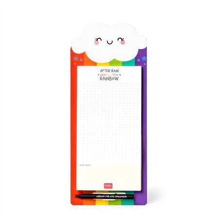 Legami Don't Forget Bloc-notes magnétique 11 x 28 cm Rainbow