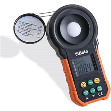 BETA 1760LX - Luxmètre numérique portable avec caoutchouc externe et batterie de 9 V pour le fonctionnement et le poids 162 g