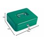 Kippen 10032V2 Boîte à monnaie avec plateau à monnaie Couleur verte. Dimensions : 200 x 160 x 90 mm.