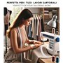 IPEA Fermeture éclair Blanche Chaîne Continue de 5 Mètres + 15 Curseurs en Métal – Chaîne Mesure #5 – Charnières en Nylon – Zip