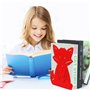 IPEA Serre Livres pour Enfants – Fabriqué en Italie – 2 pièces – Design Renard – Ferme Livres décoratifs en métal pour Chambre,