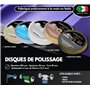 Lux Metal - Kit 5 Disques de Polissage de 100 mm et 5 Pâtes Abrasives de 250 gr - Parfaits pour polir des métaux tels que l'alum