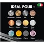 Lux Metal - Kit 5 Disques de Polissage de 100 mm et 5 Pâtes Abrasives de 250 gr - Parfaits pour polir des métaux tels que l'alum