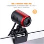 Caméra Web USB 2.0 HD, caméra USB rotative à 360 ° avec Microphone numérique intégré, caméra pour Ordinateur Portable avec lenti