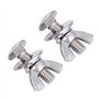 2pcs Portable Kit d'Assortiment de Vis à Machine Vis de Plongée Boulons à Papillon Écrous à Oreilles K