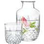 DUHALINE Audrey Crystal Ensemble carafe et verre de chevet en cristal avec pichet et gobelet, 2 pièces (525 ml)