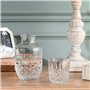 DUHALINE Audrey Crystal Ensemble carafe et verre de chevet en cristal avec pichet et gobelet, 2 pièces (525 ml)