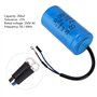 Condensateur de Moteur, Condensateur de Marche CD60 250V AC 200uF 50/60Hz avec fil pour Compresseur D'air Moteur