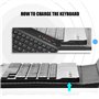Cuifati Clavier et étui Bluetooth, étui élégant pour Support Folio 2 en 1 + Clavier Bluetooth 3.0 détachable, pour téléphones An