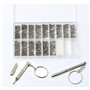 Malayas@ Kit de Réparation pour Montres Lunettes de Soleil Monocles Boîte à Outils 1000pcs Vis en Acier Inoxydable avec Tournevi