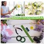 WYMAODAN Kit d'arrangement floral, 6 outils d'arrangement floral, y compris des rubans et des emballages floraux, des fils de ti