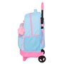 Cartable à roulettes BlackFit8 Smile Bleu Rose 33 x 45 x 22 cm