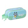 Trousse Fourre-Tout Double Bluey Bleu 21 x 8 x 6 cm
