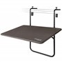 AKTIVE 61034 - Table Pliante Suspendue Multi-Positions pour Balcon