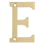 Amig Lettre E en Laiton Poli à Visser pour l'intérieur et l'extérieur | 50 mm | Convient pour portails, Murs ou façades de Maiso