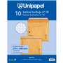 Unipapel Lot de 10 enveloppes rembourrées en kraft avec papier bulle intérieur