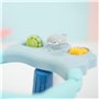 Twinly - Siège de bain pour bébé - Chaise de bain avec dossier - Barre de sécurité à ouverture et 4 grandes ventouses de sécurit