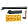 Porte-outils de tournage en carbure indexable MTJNR1616H16 + tour métallique avec barre d'alésage interne S16Q-MTJNR16 + inserts