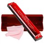 Harmonica Blues en Do Chromatique Orgue Majeur Diatonique avec 24 trous Harp Orgue à bouche avec étui pour Folk Jazz Pop pour ad
