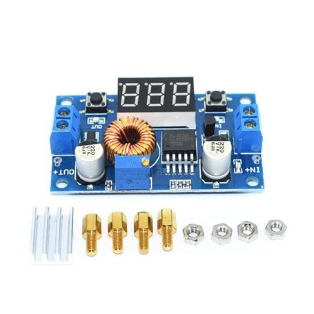 ICQUANZX Alimentation réglable de régulateur 5A 75W de Tension de Module de CC CC avec Le convertisseur abaisseur à Affichage nu