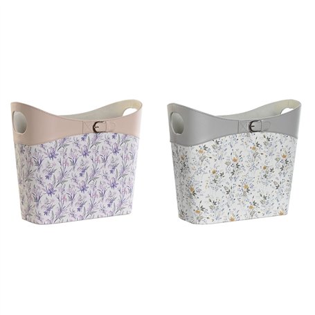 Porte-revues DKD Home Decor Blanc Gris Lila Rose clair Polyuréthane 39 x 21 x 34 cm (2 Unités)