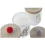 Bougie DKD Home Decor Multicouleur Pompons Noël 8 x 8 x 9 cm 8 x 8 x 11 cm (3 Unités) (2 Unités)