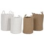 Set de basket Home ESPRIT Blanc Beige Corde (2 Pièces) (2 Unités)