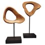 Figurine Décorative Home ESPRIT Marron Noir Moderne 20 x 9 x 34 cm