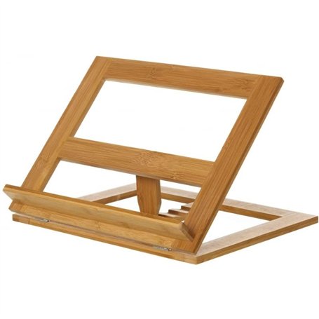 DAMDAM GO | Support de lecture ajustable en bois MDF blanc 30 x 24 x 7 cm