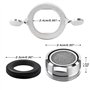 Mousseur Robinet M24, 6 Pièces Aerateur Robinet Economie Eau Avec Filtre en Acier Inoxydable et ABS, comprendre 8 joints et 1 cl