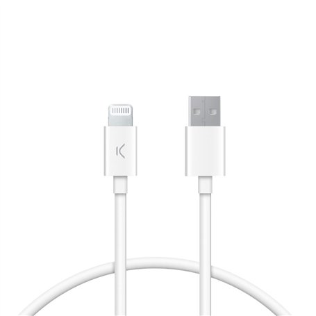 Câble USB KSIX Blanc 1 m