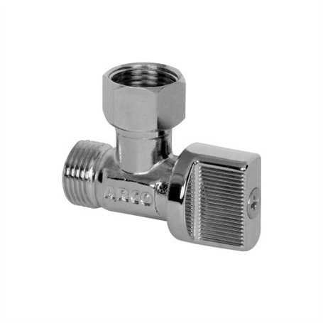Arco - Robinet équerre - Robinet équerre Mâle 3/8" (12/17) Femelle écrou libre 3/8" (12/17) chromé - Arco