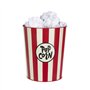 Balvi Corbeille à Papier Popcorn Couleur Rouge et Beige Les papiers simulent du Pop-Corn Métal