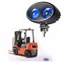 Lampe de sécurité LED 8 W pour chariot élévateur - Lumière bleue - Lampe d'avertissement pour fourche, entrepôt, fourche, camion