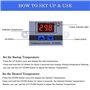Module de contrôleur de température à Del ARCELI 220 Digital, commutateur de Thermostat XH-W3001 avec sonde étanche, Thermostat
