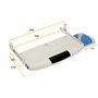 EMUCA 3196621 Support Porte-Clavier extractible avec Plateau auxiliaire pour la Souris, Gris