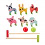 Well Home Jeu Classique de Croquet pour Enfants en Bois