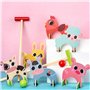 Well Home Jeu Classique de Croquet pour Enfants en Bois