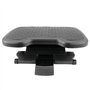 PrimeMatik - Repose-Pieds avec Plateau réglable en Plastique Noir 460 x 340 mm Gomme 3 Niveaux